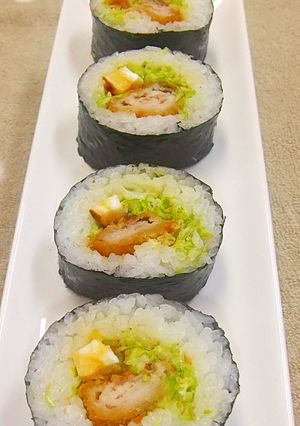 A picture of Tonkatsu Sushi Roll.