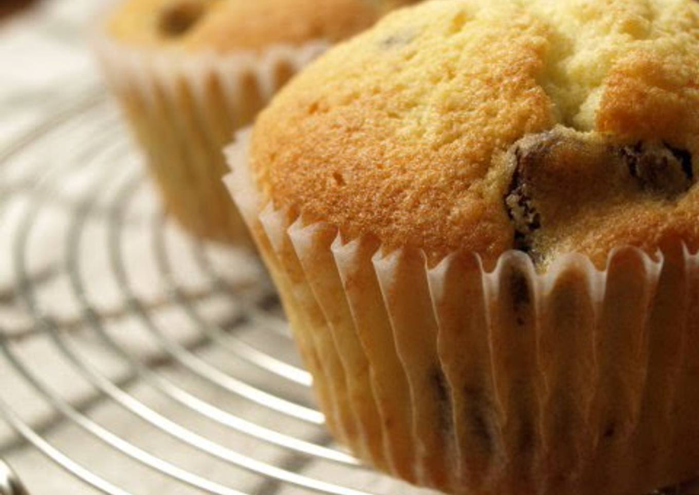 Fluffy Chocolate Chip Muffins