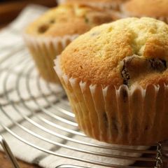 A picture of Fluffy Chocolate Chip Muffins.