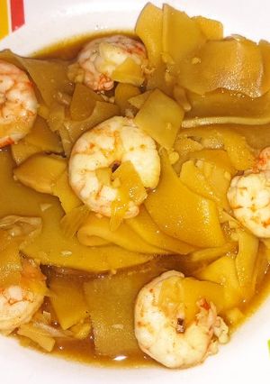 Foto resep Rebung Udang Kecap