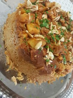 صورة لوصفة مقلوبة البطاطا الحمراء