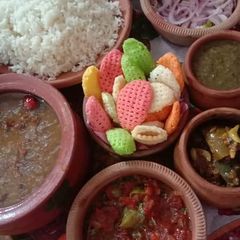 A picture of The divine lunch Daal chawal.
