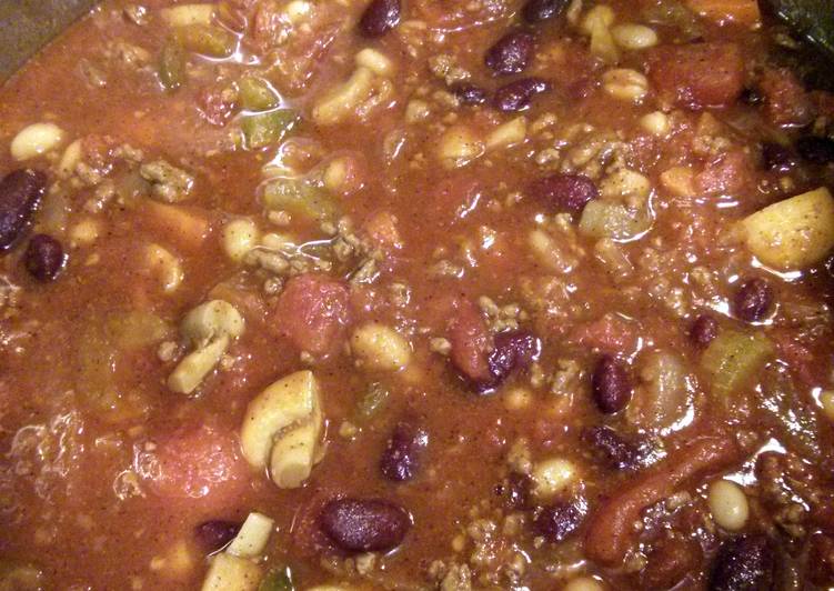 Step-by-Step Guide to Make Homemade chunky two bean chili