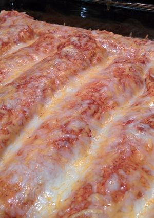 A picture of Cream Cheese Chicken Enchiladas.