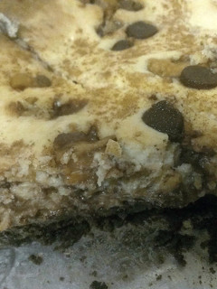 A picture of Dee's Easy Almond buttercup cheesecake.