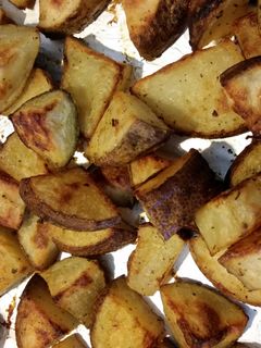 A picture of Ranch roasted potatoes.