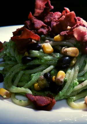 A picture of Mexican pasta.