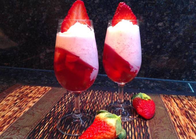 Strawberry Jell-O Parfait