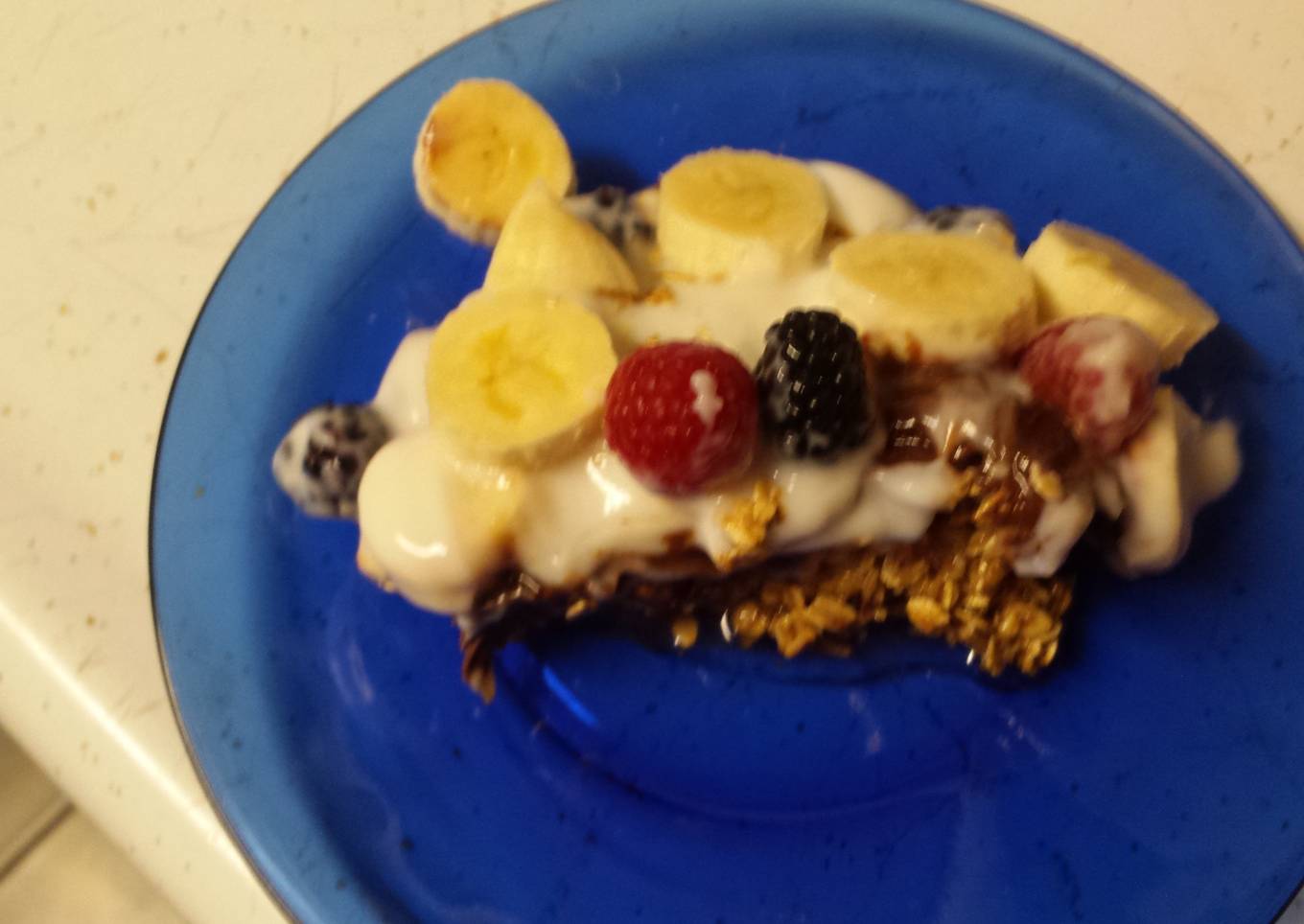 Blue agave granola parfait