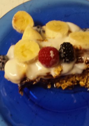 A picture of Blue agave granola parfait.