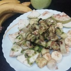 A picture of Sweet Potato & mix fruits chaat.
