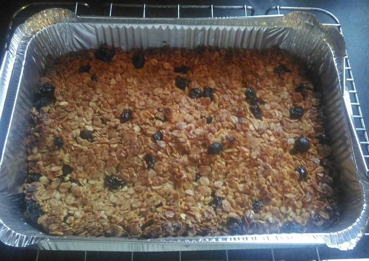 Recipe of Homemade Mandys flapjack bars