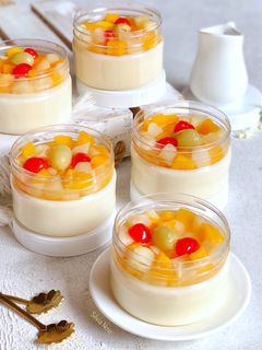 Foto resep Pudding Susu Buah