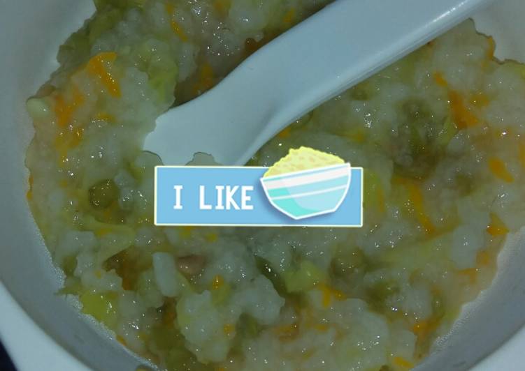 Resep MPASI Bubur Beras, Wortel, Kol, Buncis, Tempe Anti Gagal