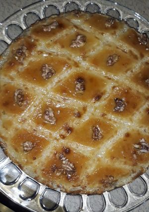 صورة لوصفة بسبوسه الكاروهات