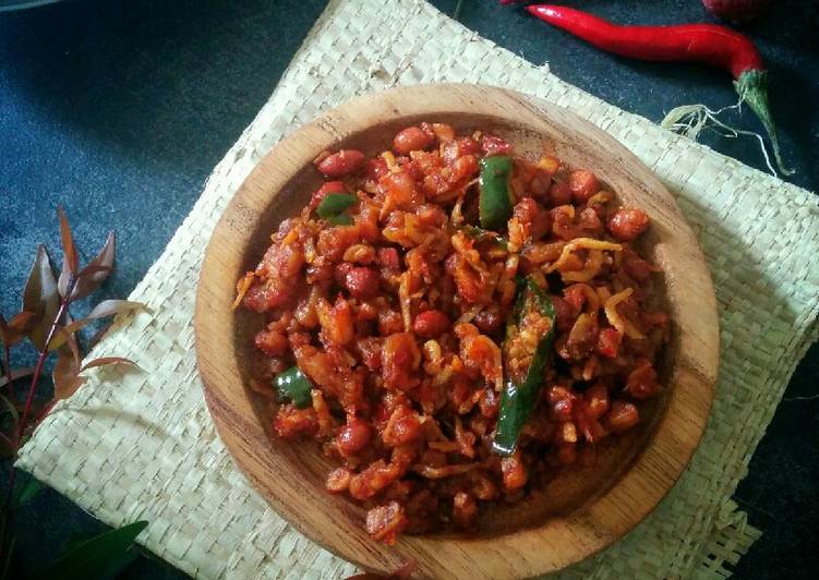 Cara termudah untuk Memasak LezatTeri Tempe Kacang Balado (PR_Wantuteri)