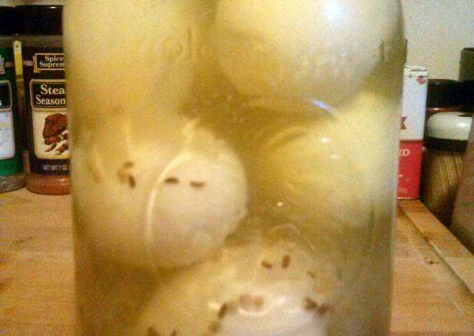 Amish Yellow Pickled Eggs