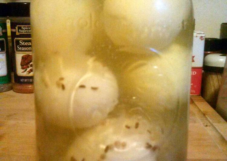 Recipe of Quick Amish Yellow Pickled Eggs