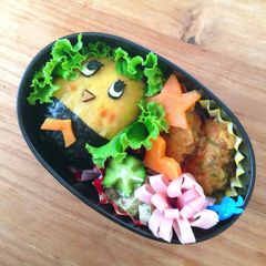 A picture of Funassyi Character Bento.