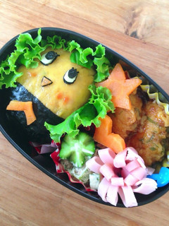 A picture of Funassyi Character Bento.