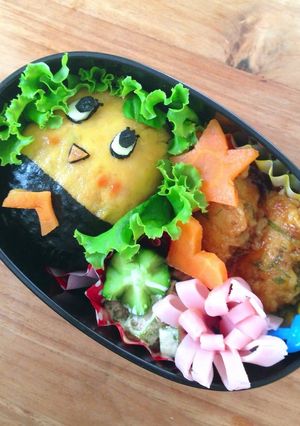 A picture of Funassyi Character Bento.