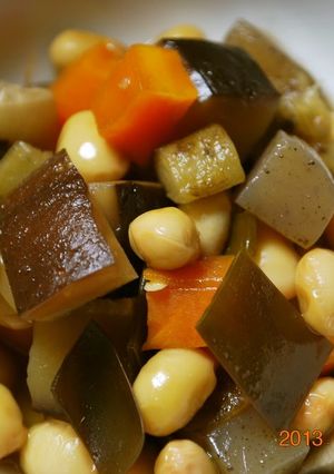 A picture of Easy Basic Five-Ingredient Simmered Beans (Gomoku Mame).
