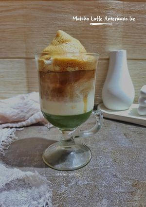 Foto resep Matcha Latte Americano Ice
