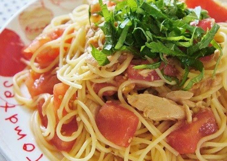 Simple Way to Make Super Quick Homemade Delicious Cold Pasta with Tomato and Tuna