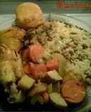 YMUSTUHATE my Jamaican curry chicken with rice & peas