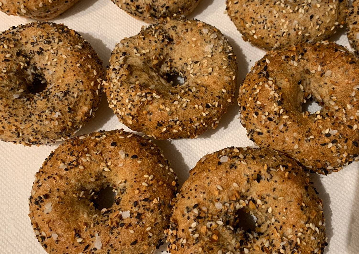 Fiber Everything Bagels multi batch Recipe by Kelley Kantarian Cookpad