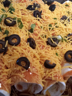 A picture of Beef Enchiladas.