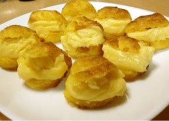 Fresh, Cooking Recipe Cream Puffs in a Toaster Oven Yummy