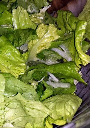 A picture of Lettuce and Onion Salad.