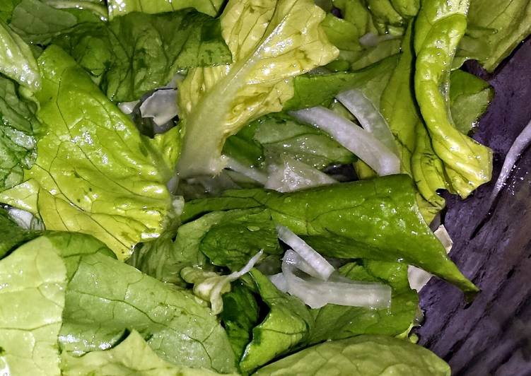 Step-by-Step Guide to Make Any-night-of-the-week Lettuce and Onion Salad