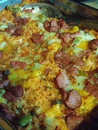 Easy Way Make Baked Puerto Rican Rice with Smoked Sausage the Awesome  Tasty