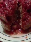 Raspberry mug cake