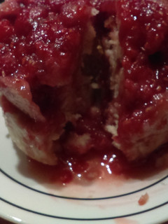 A picture of Raspberry mug cake.