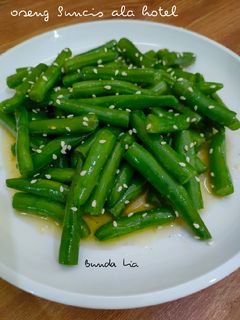 Foto resep Oseng Buncis Bawang Putih ala hotel