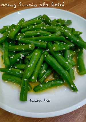 Foto resep Oseng Buncis Bawang Putih ala hotel
