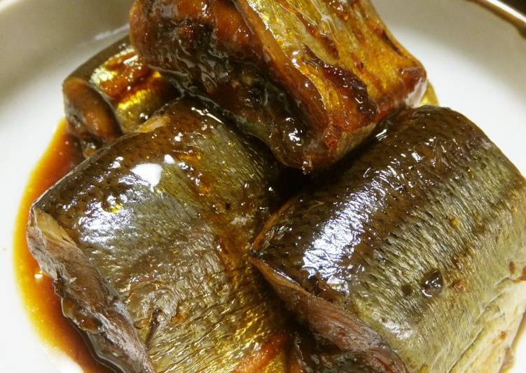 Steps to Prepare Ultimate Pacific Saury Simmered in Ginger ☆ Rich, Sweet and Salty  Straight from Your Pressure Cooker