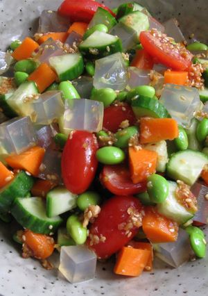 A picture of Kanten Jelly Salad.
