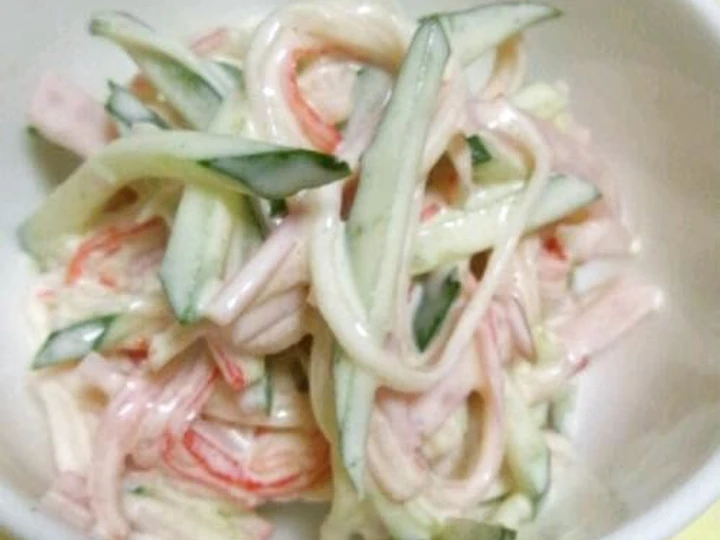 Easy Way Prepare Crab Stick Salad (Great for Hand-rolled Sushi) the  Makes Drooling You can take Joss in your mouth