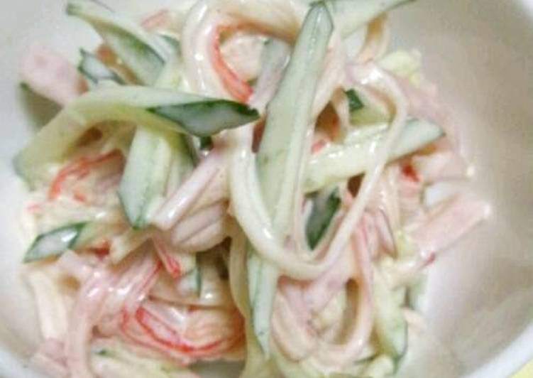 How to Prepare Super Quick Homemade Crab Stick Salad (Great for Hand-rolled Sushi)