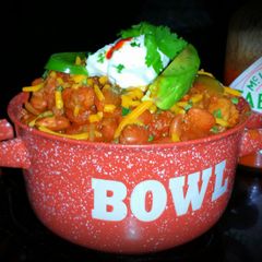 A picture of Mike's Kids Chili Bowl.