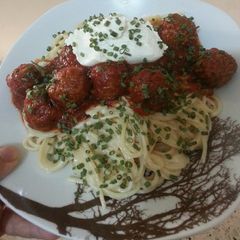 A picture of Spaghetti & Meatballs.