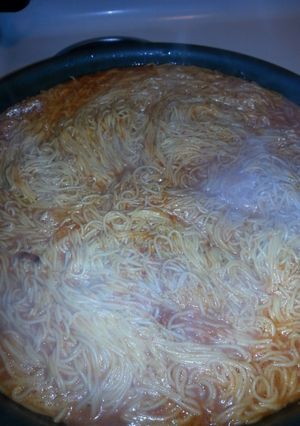 A picture of spaghetti mexicana roja.