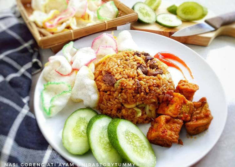 Nasi goreng ati ayam