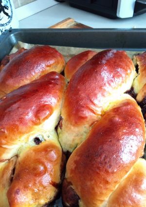 Csavart csokis kalács recept fotója