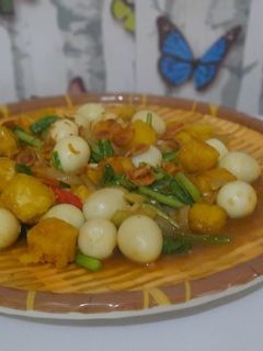 Foto resep Oseng Tahu Sutra Telur Puyuh