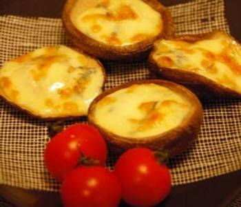 Fresh, Cooking Recipe 5 Minute Side Dish Shiitake and Blue Cheese Home Style